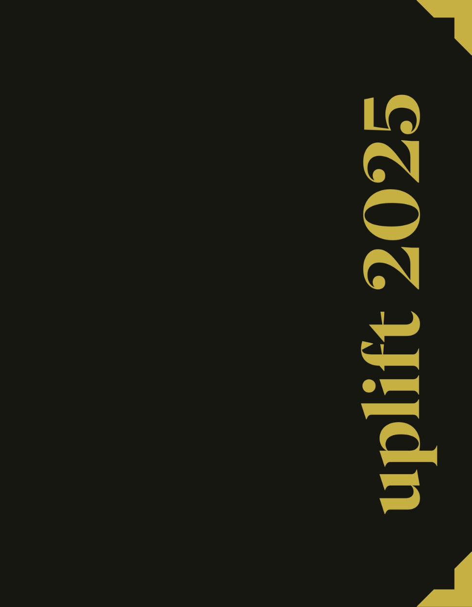 TIMELESS COVER: Black & Gold 2025 UpLift Planner