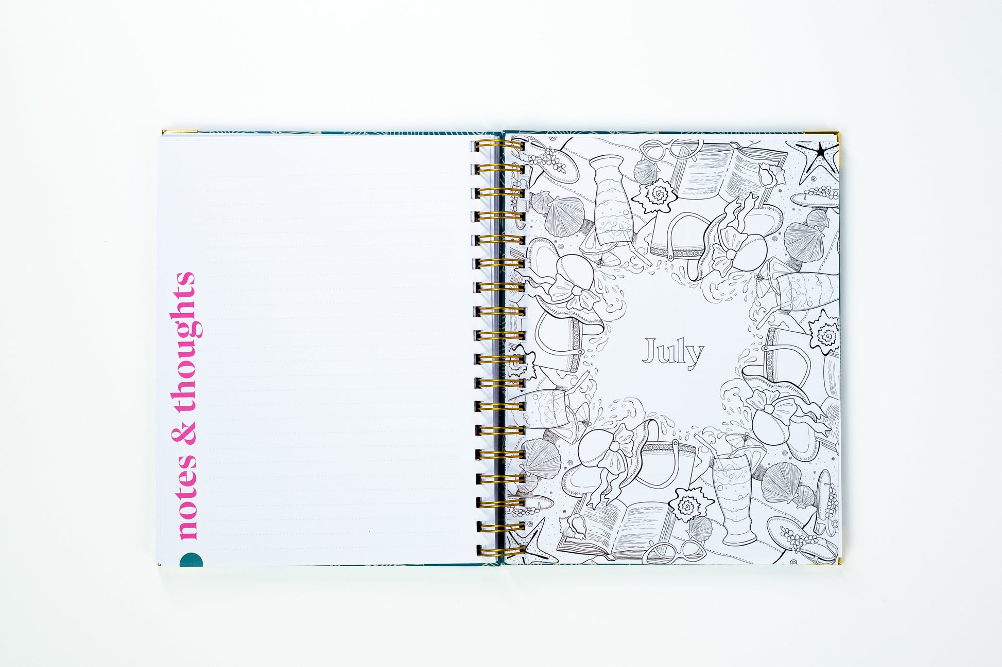 coloring planner - coloring page for each month