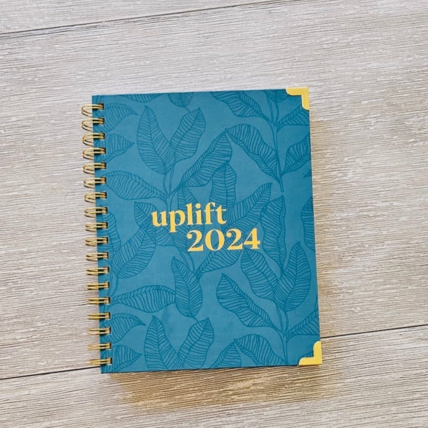 teal planner cover design
